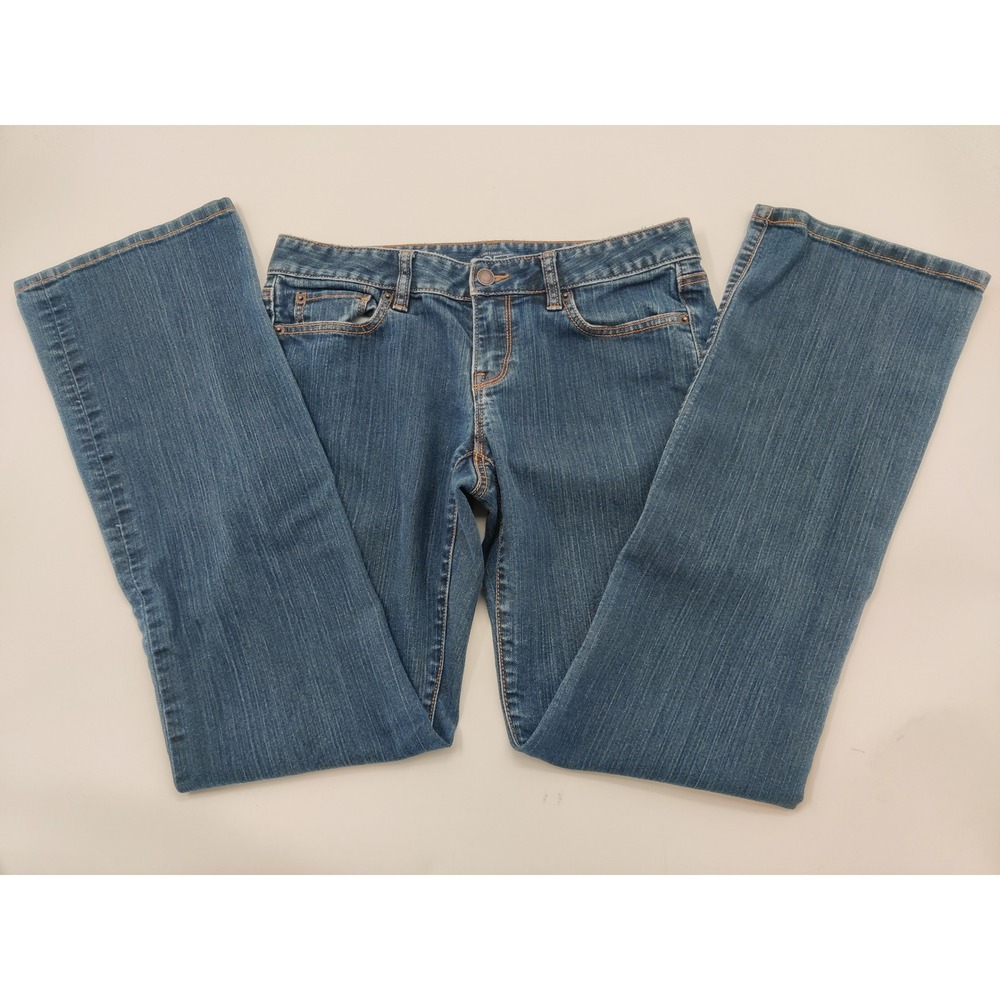 Ann Taylor Loft Women Blue Original Bootcut Denim Jeans Size 4 Medium Wash